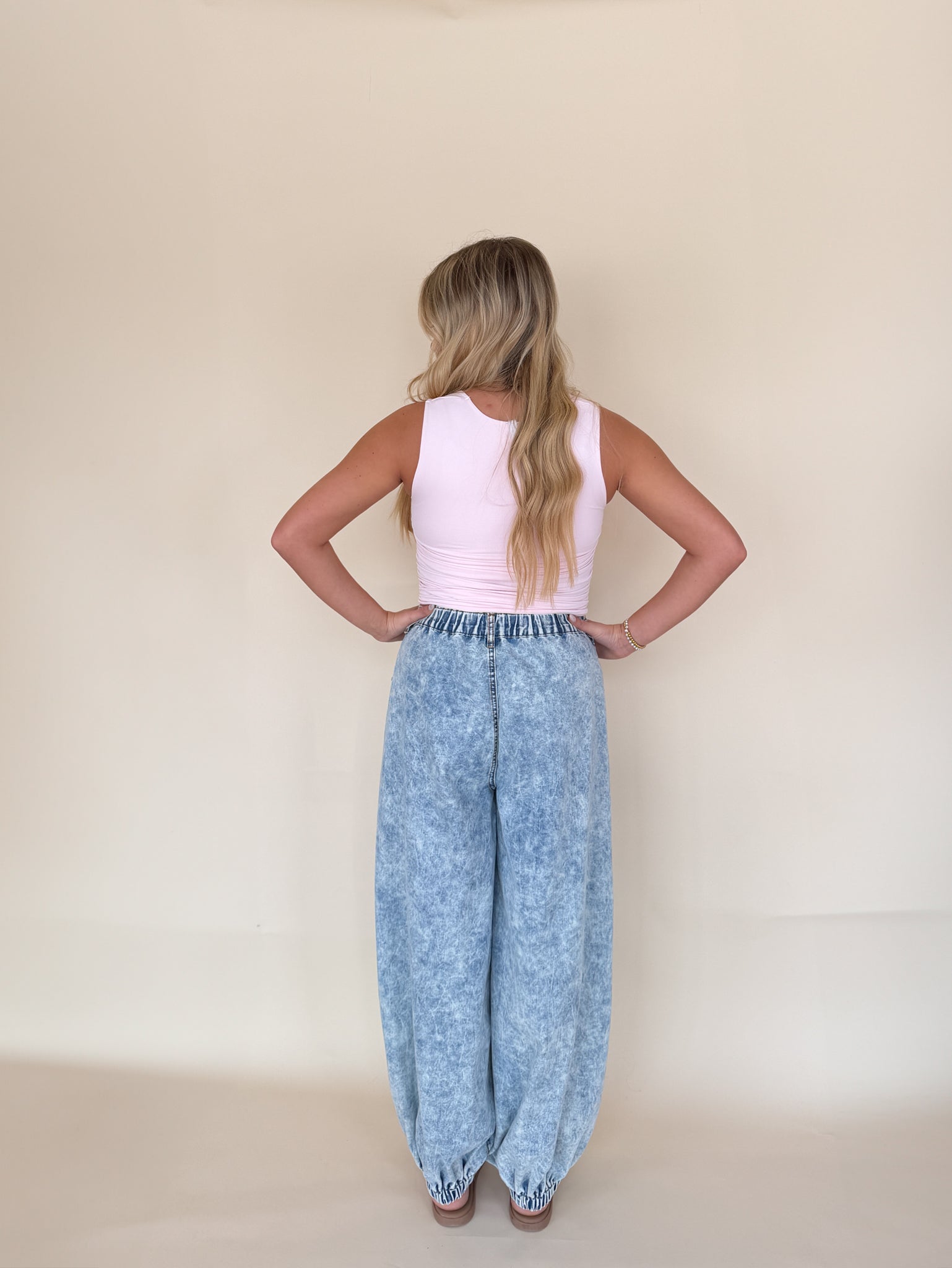 High Rise Floral Jogger Pants