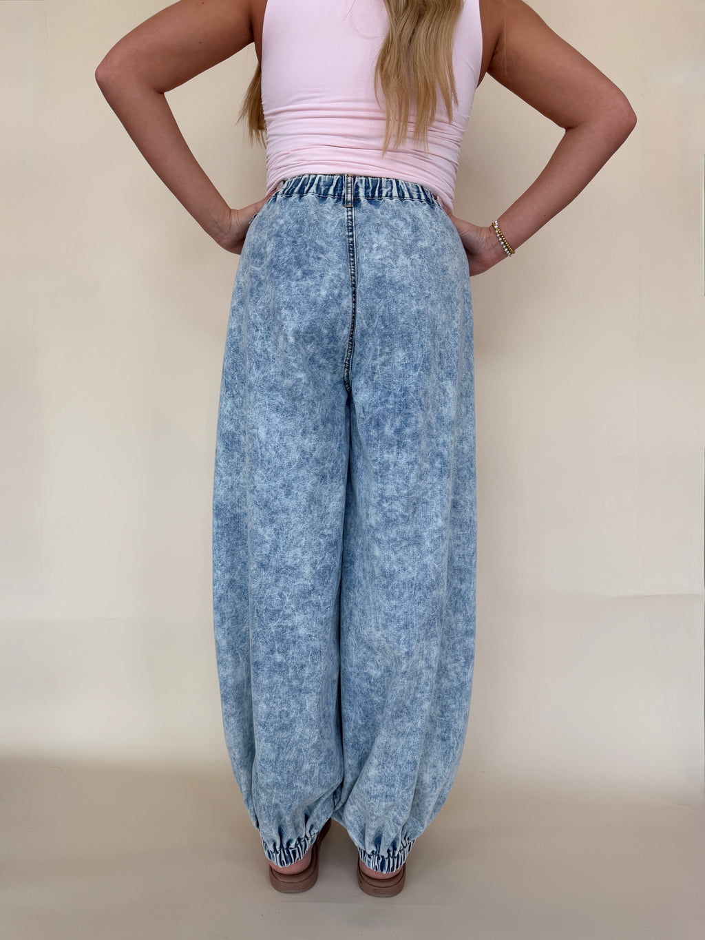 High Rise Floral Jogger Pants