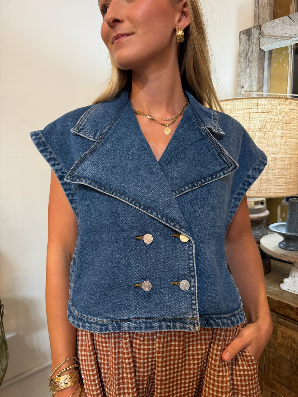 Double Button Vest