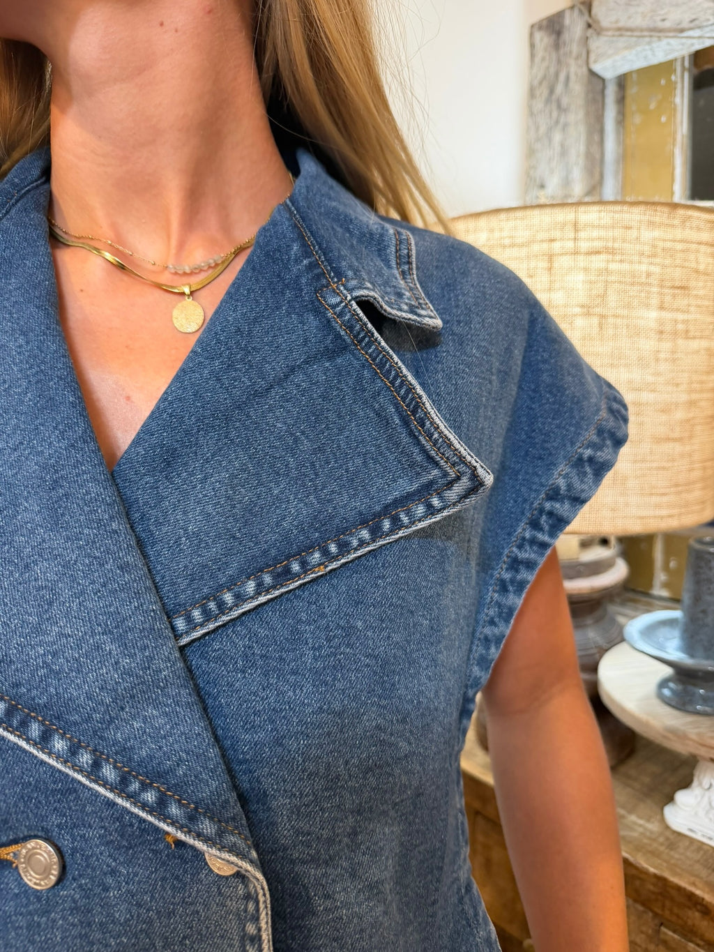 Double Button Vest