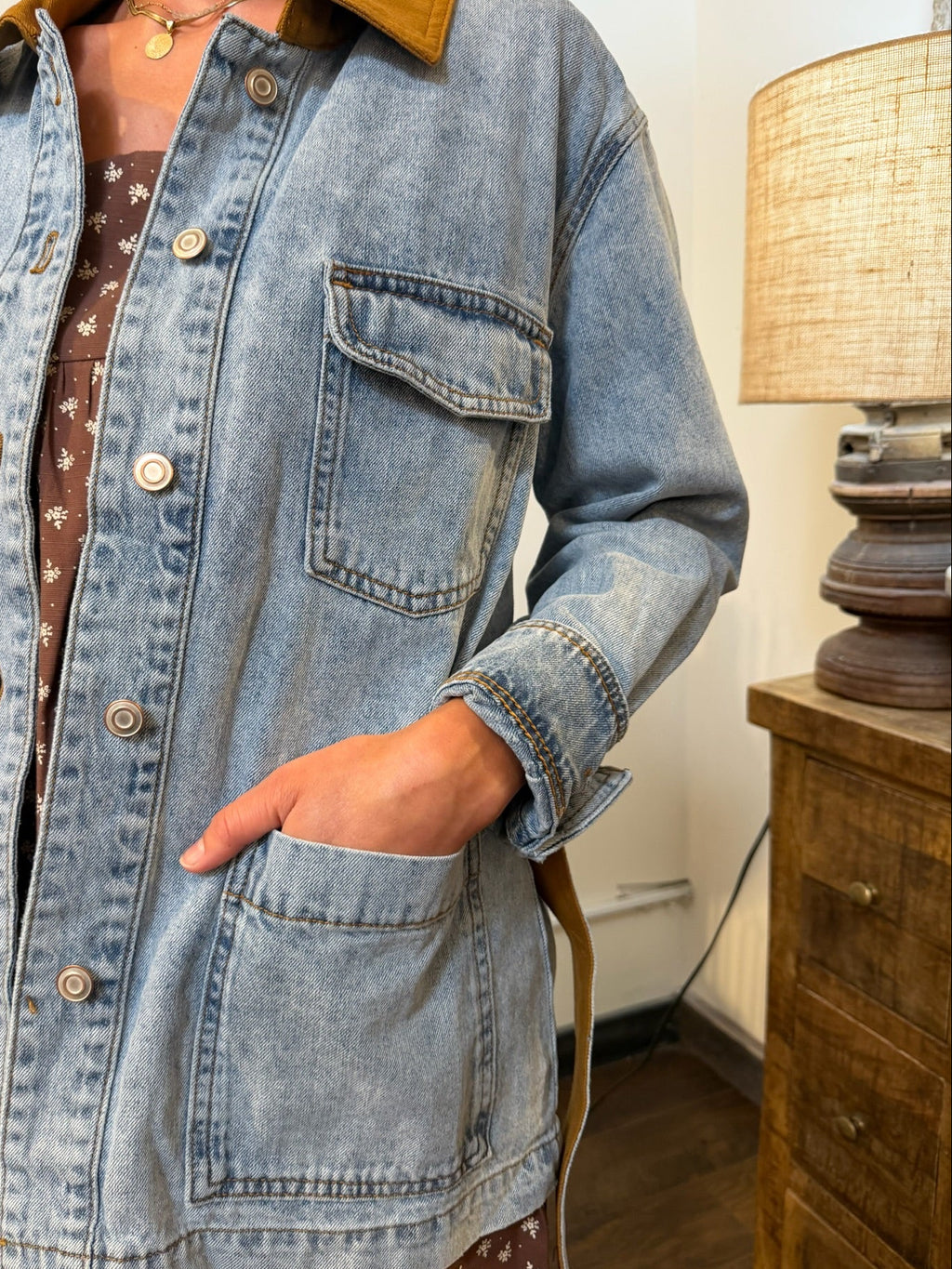 Front Pocket Collar Jacket