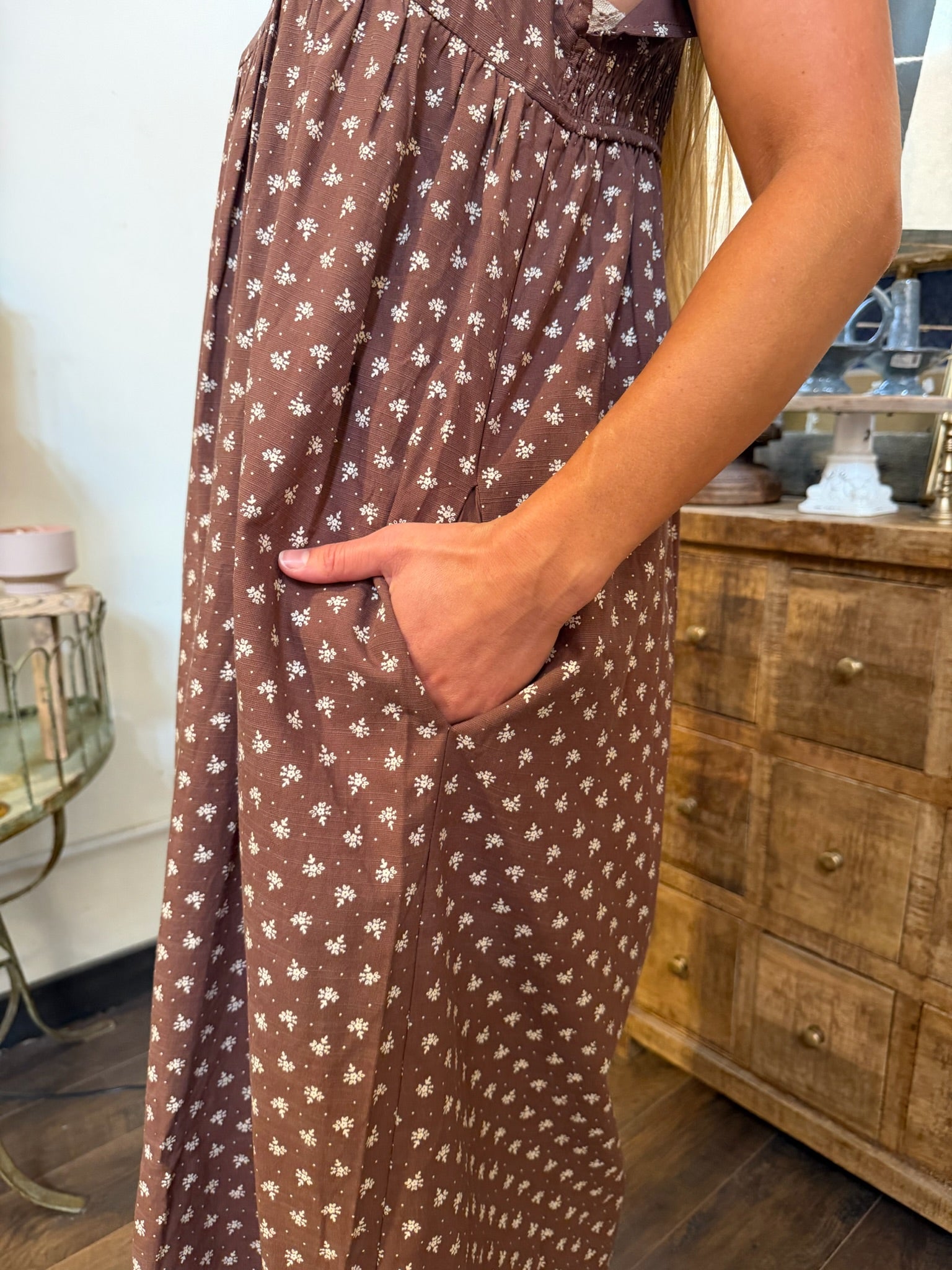 Ditsy Floral Midi Dress