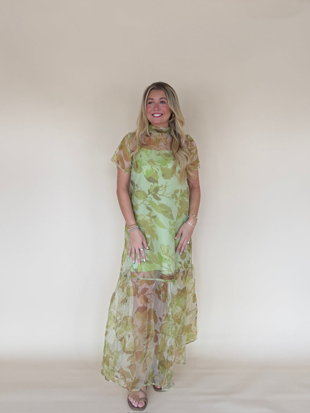 Ellery Floral Organza Maxi Dress