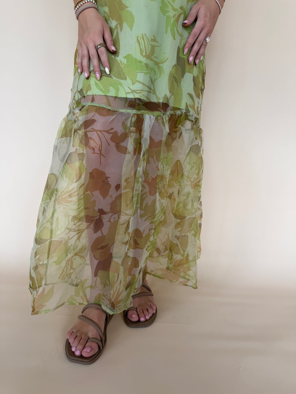 Ellery Floral Organza Maxi Dress