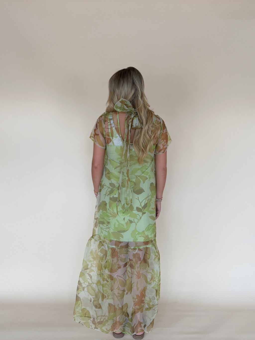 Ellery Floral Organza Maxi Dress