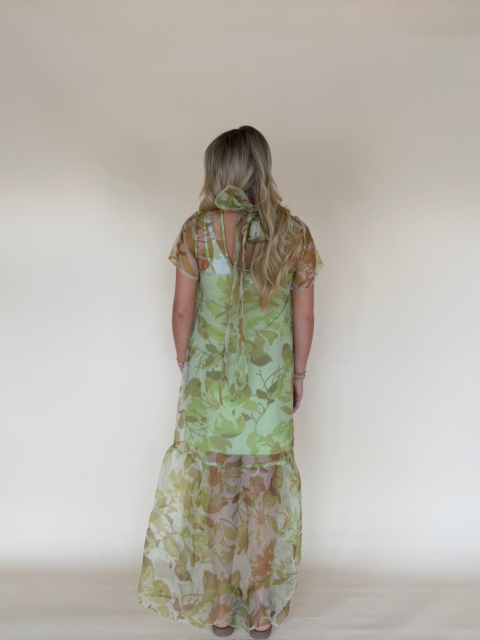 Ellery Floral Organza Maxi Dress