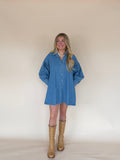 Scallop Denim Mini Dress