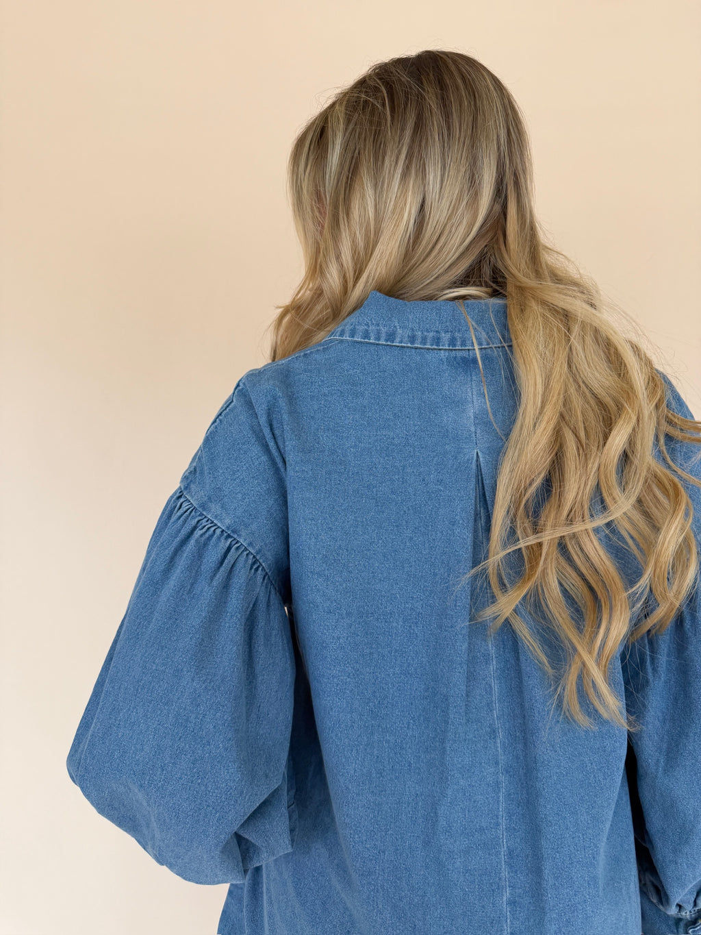 Scallop Denim Mini Dress