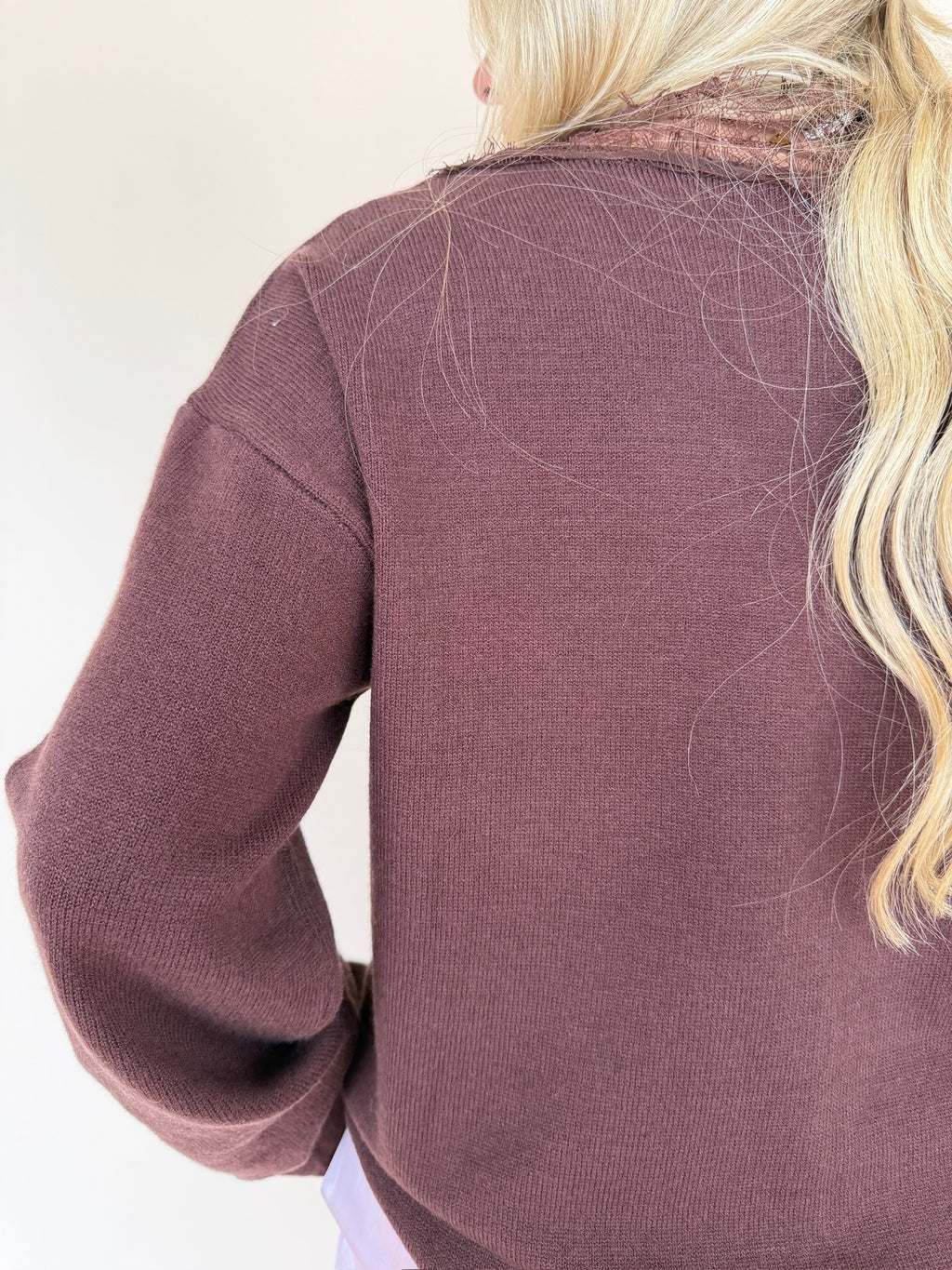 Lace V-Neck Sweater