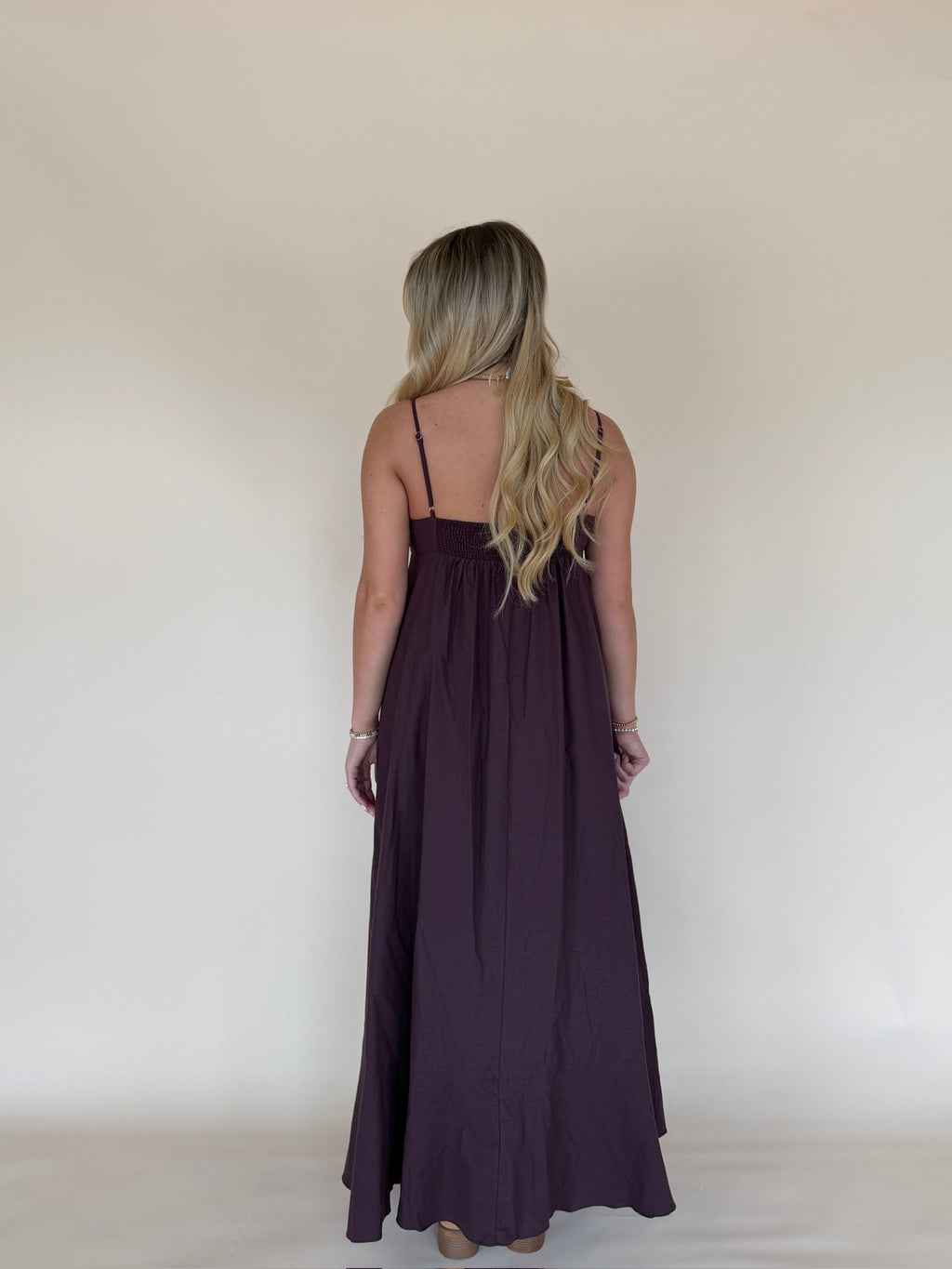 Empire Chest Sleeveless Maxi Dress