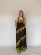Lace Trim Detail Maxi Dress