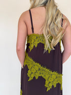 Lace Trim Detail Maxi Dress