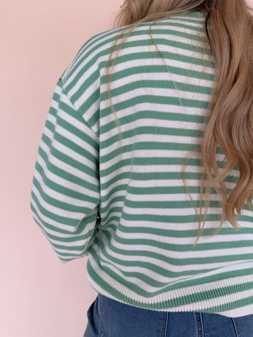 Striped Fish Coastal Graphic Sweater