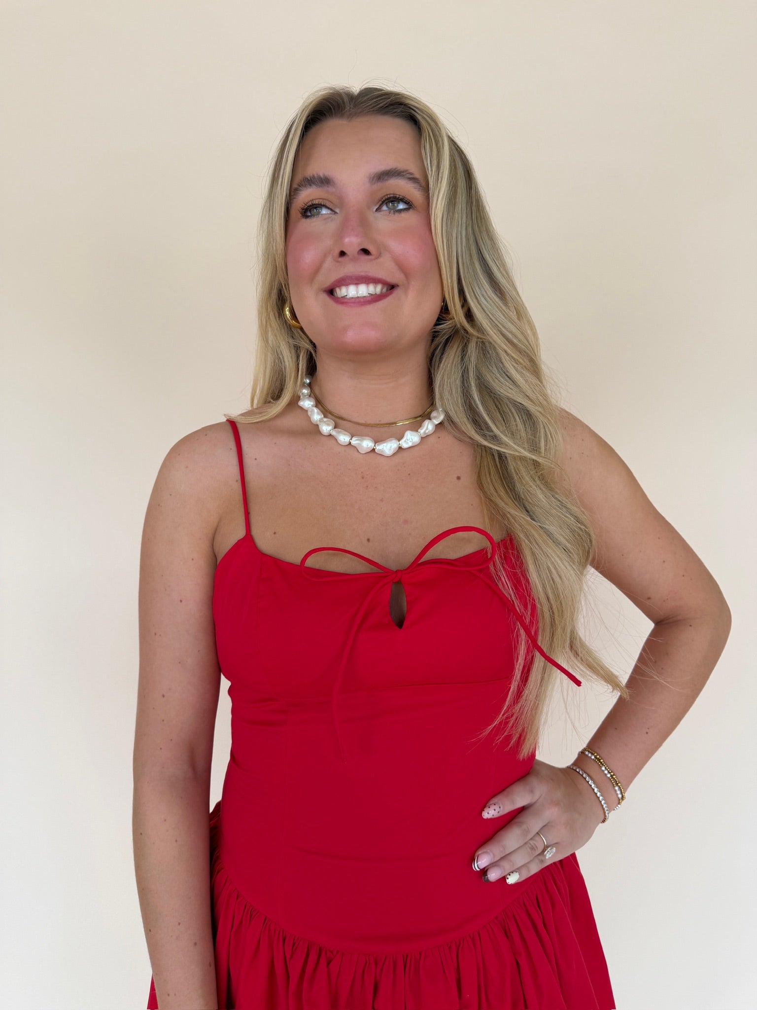 Front Bow Mini Dress