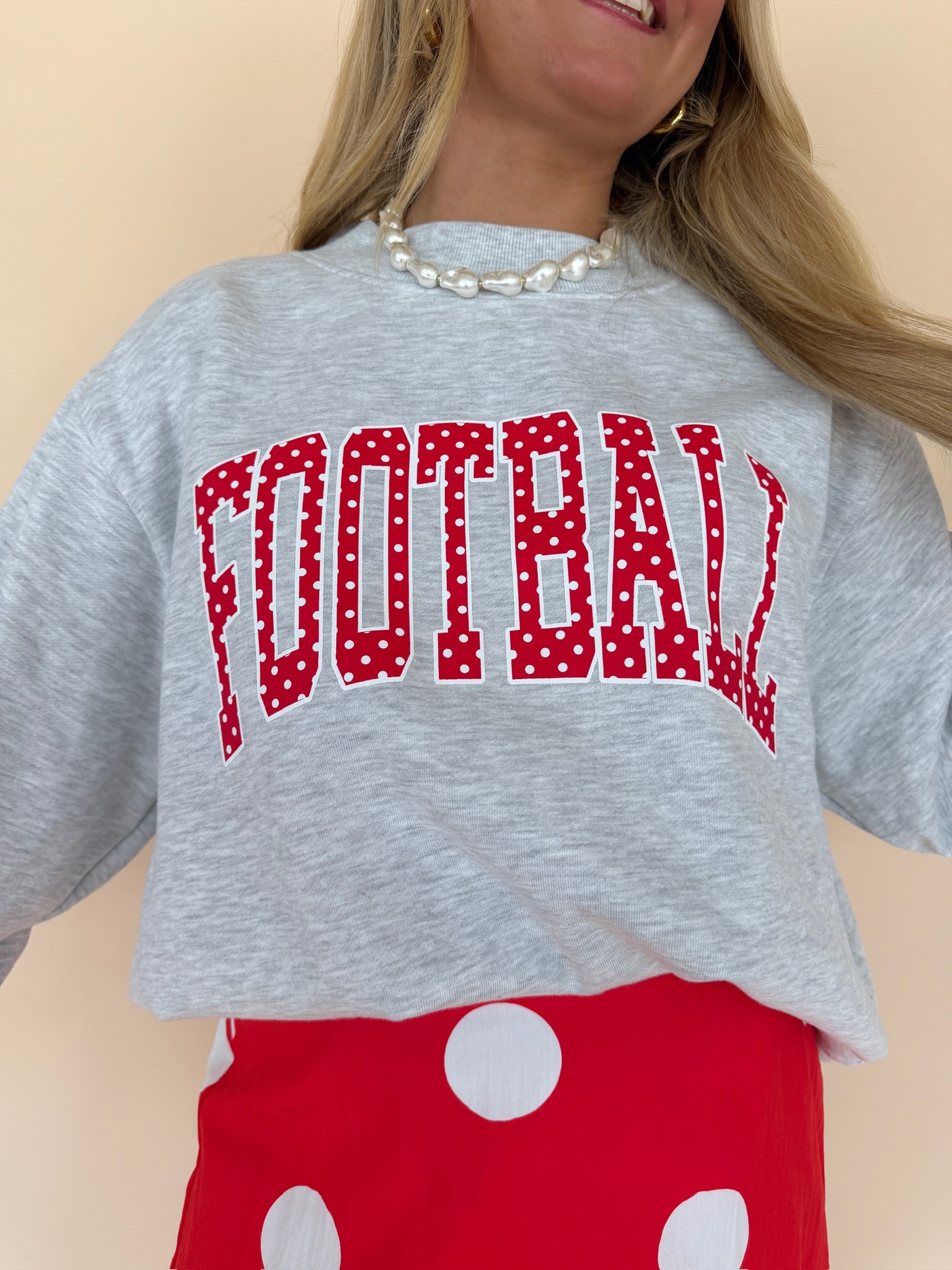 Football Polka Dot Mockneck