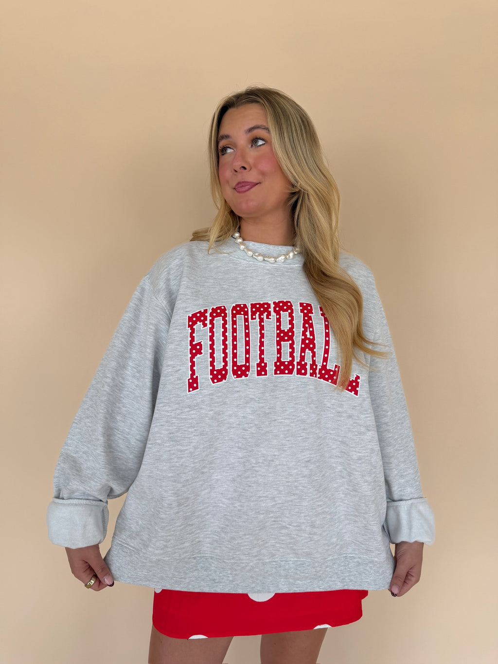 Football Polka Dot Mockneck