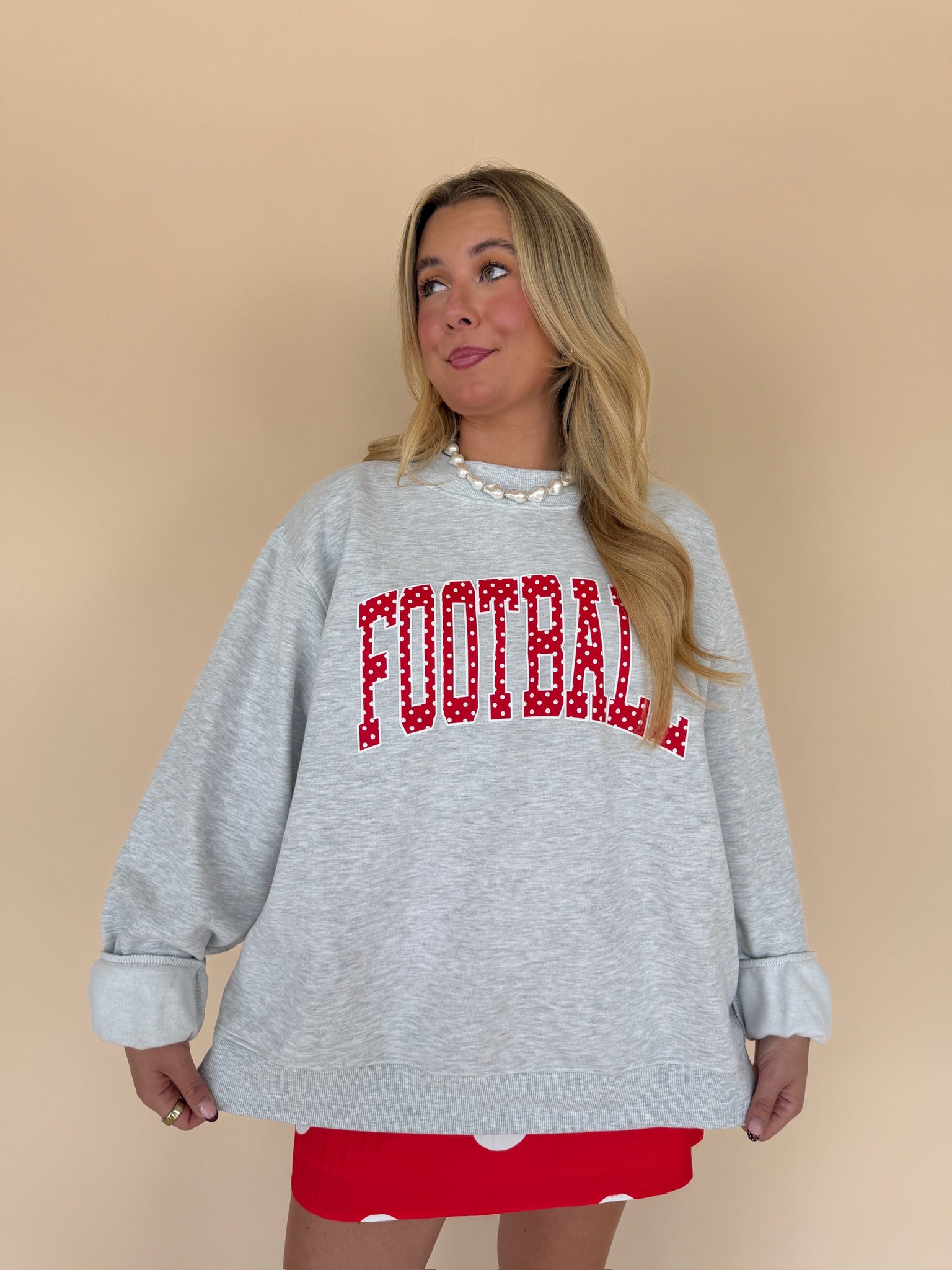 Football Polka Dot Mockneck