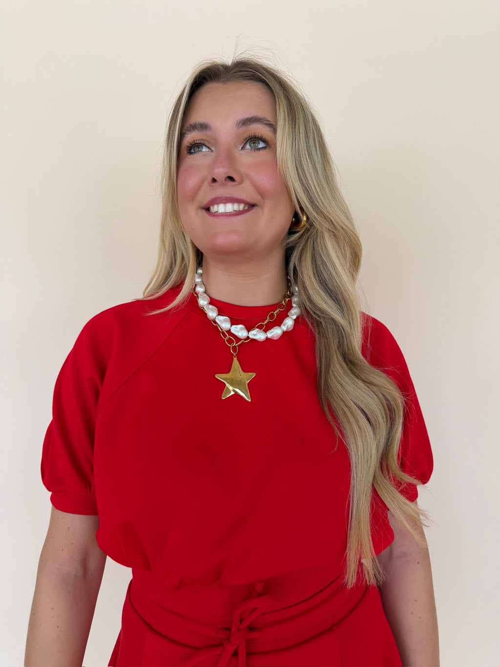 Cropped Short Sleeve Sweatshirt