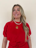 Cropped Short Sleeve Sweatshirt