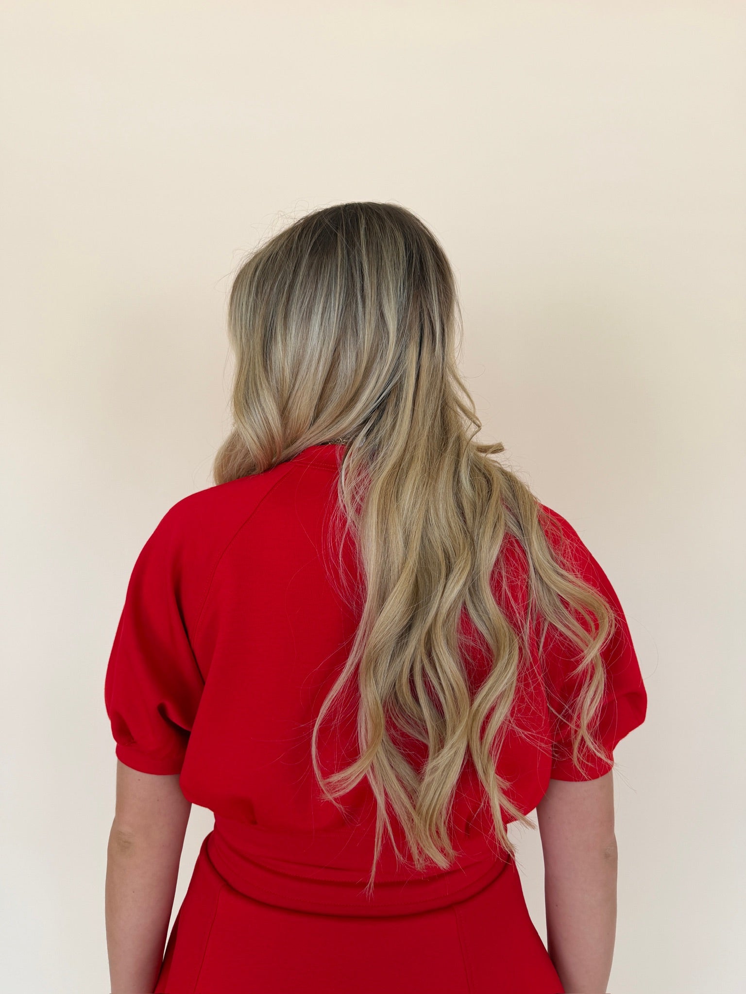 Cropped Short Sleeve Sweatshirt