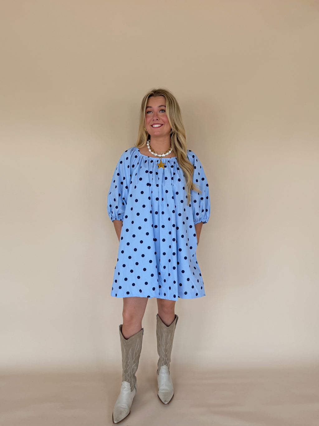 Polka Dot Mini Dress