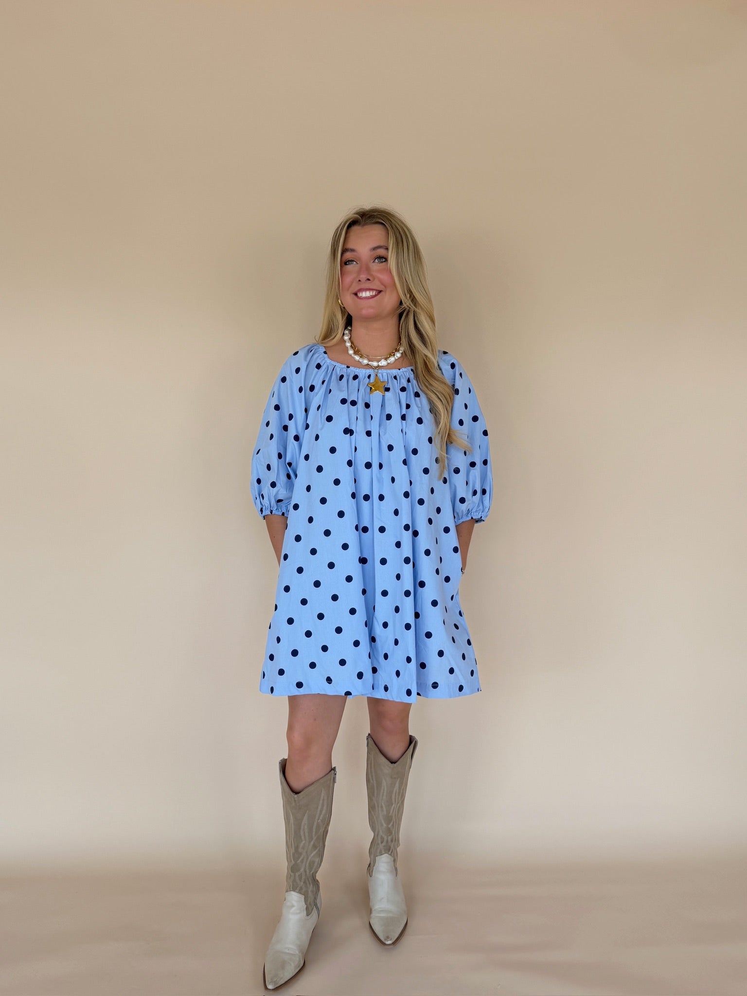 Polka Dot Mini Dress