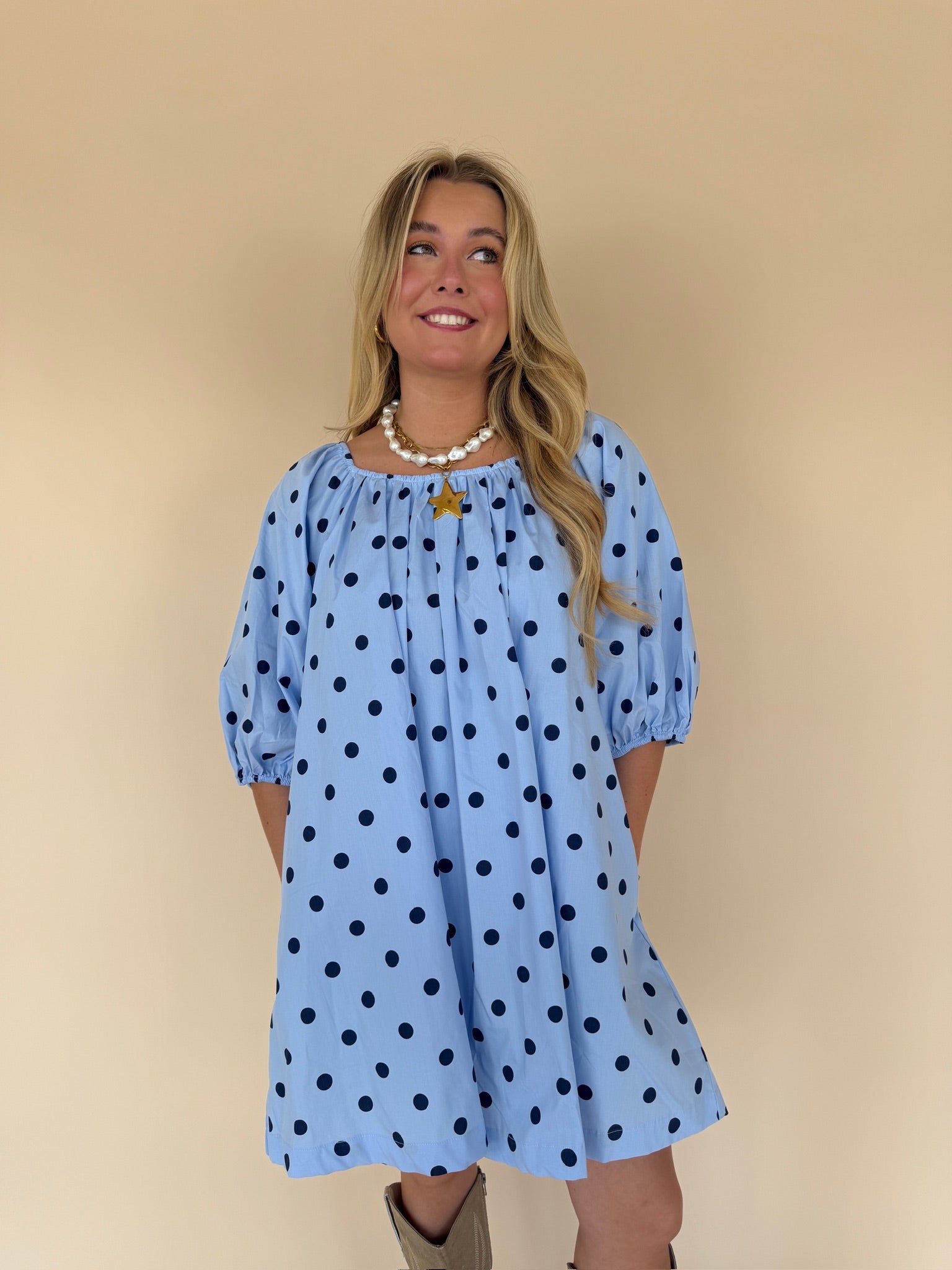 Polka Dot Mini Dress