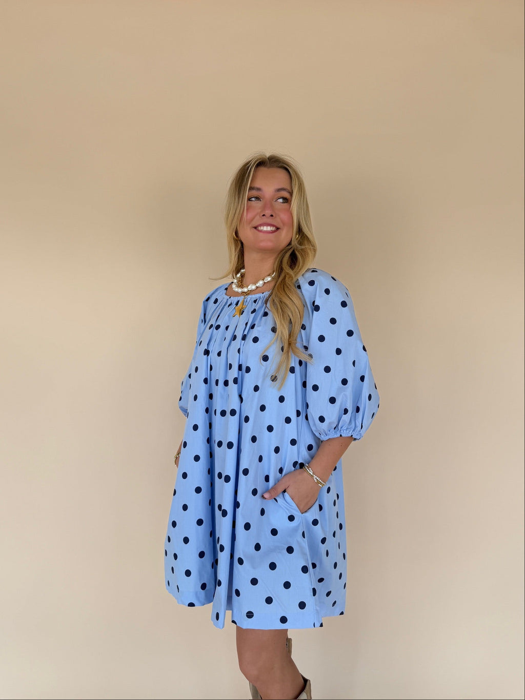 Polka Dot Mini Dress