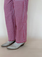 Gingham Scallop Pants