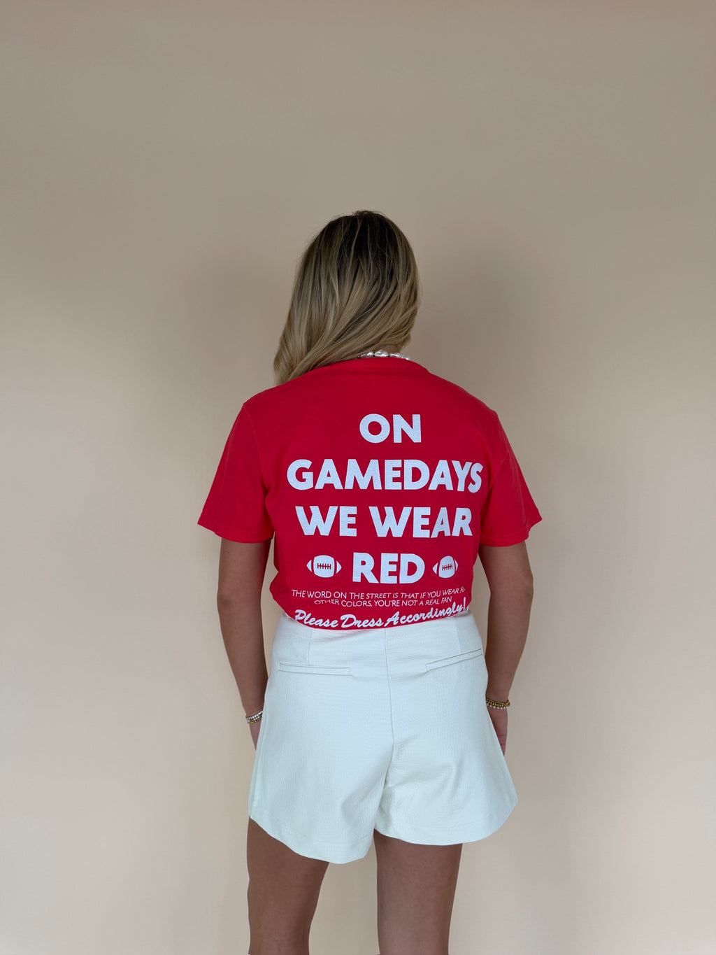 Gamedays We Wear Red Tee
