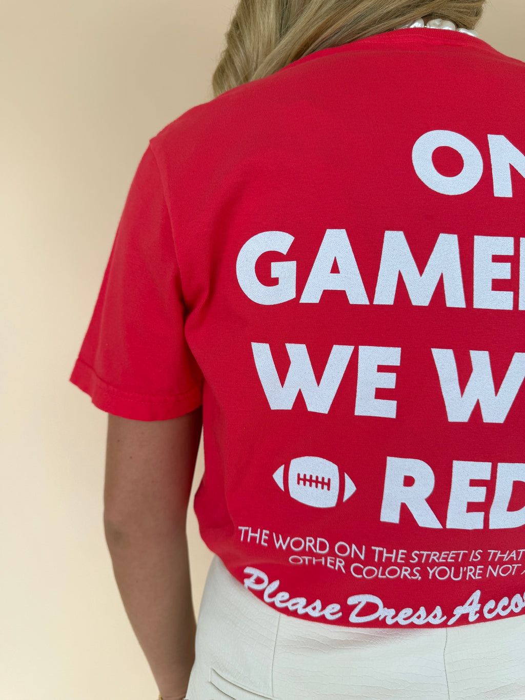Gamedays We Wear Red Tee