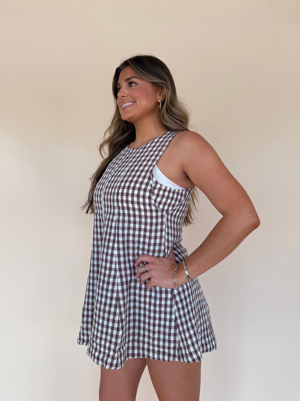 Gingham Romper
