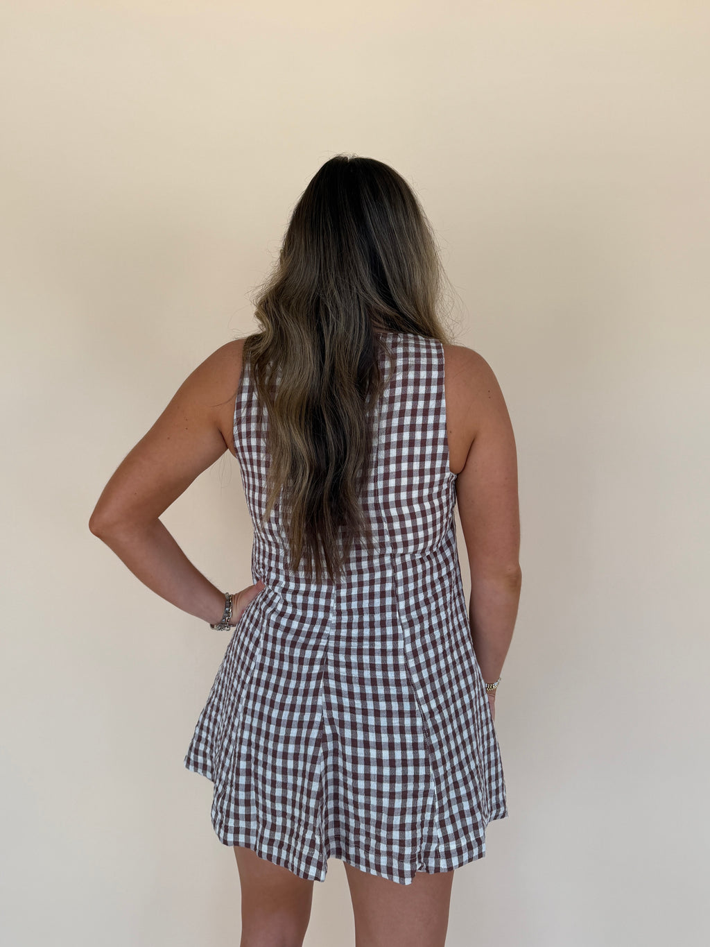 Gingham Romper