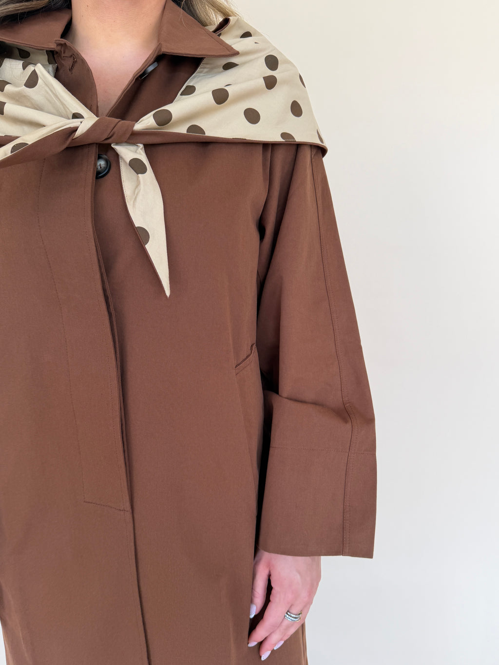 Long Trench Scarf Jacket