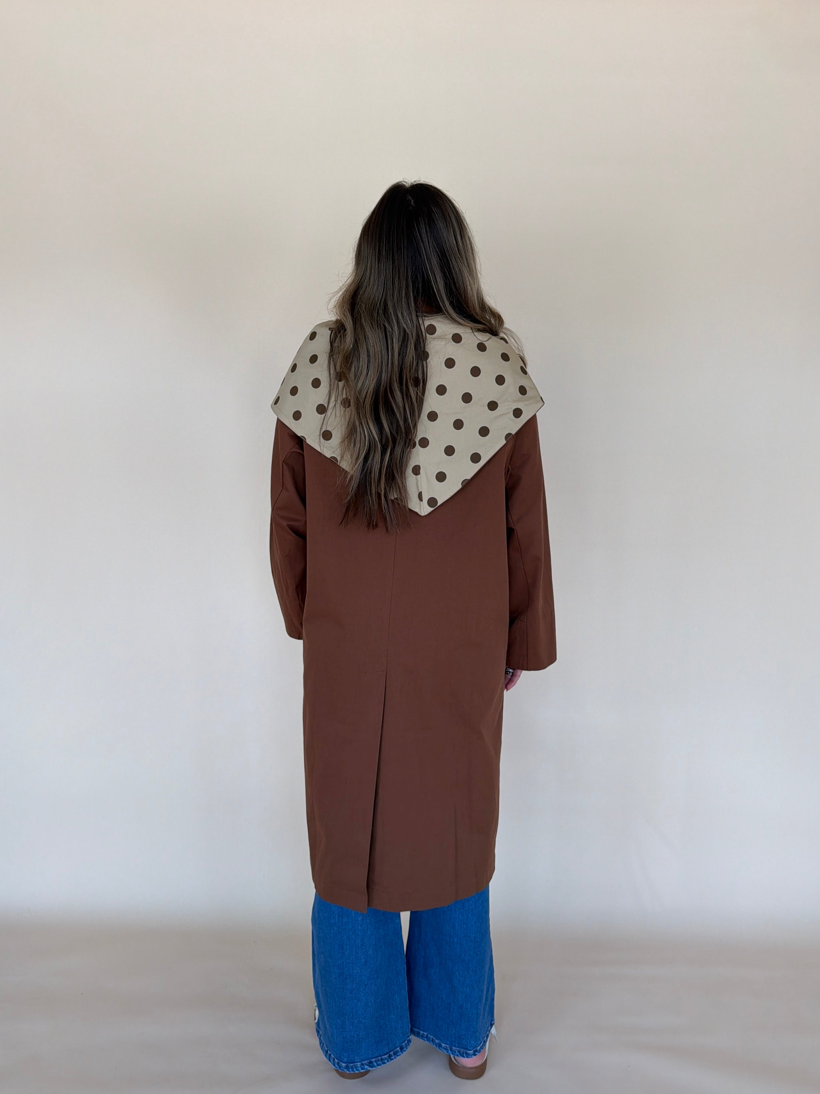 Long Trench Scarf Jacket