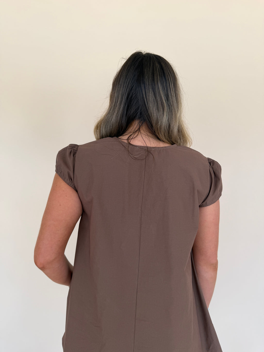 U-Neck Mini Dress