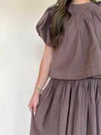 Pleated Detail Top