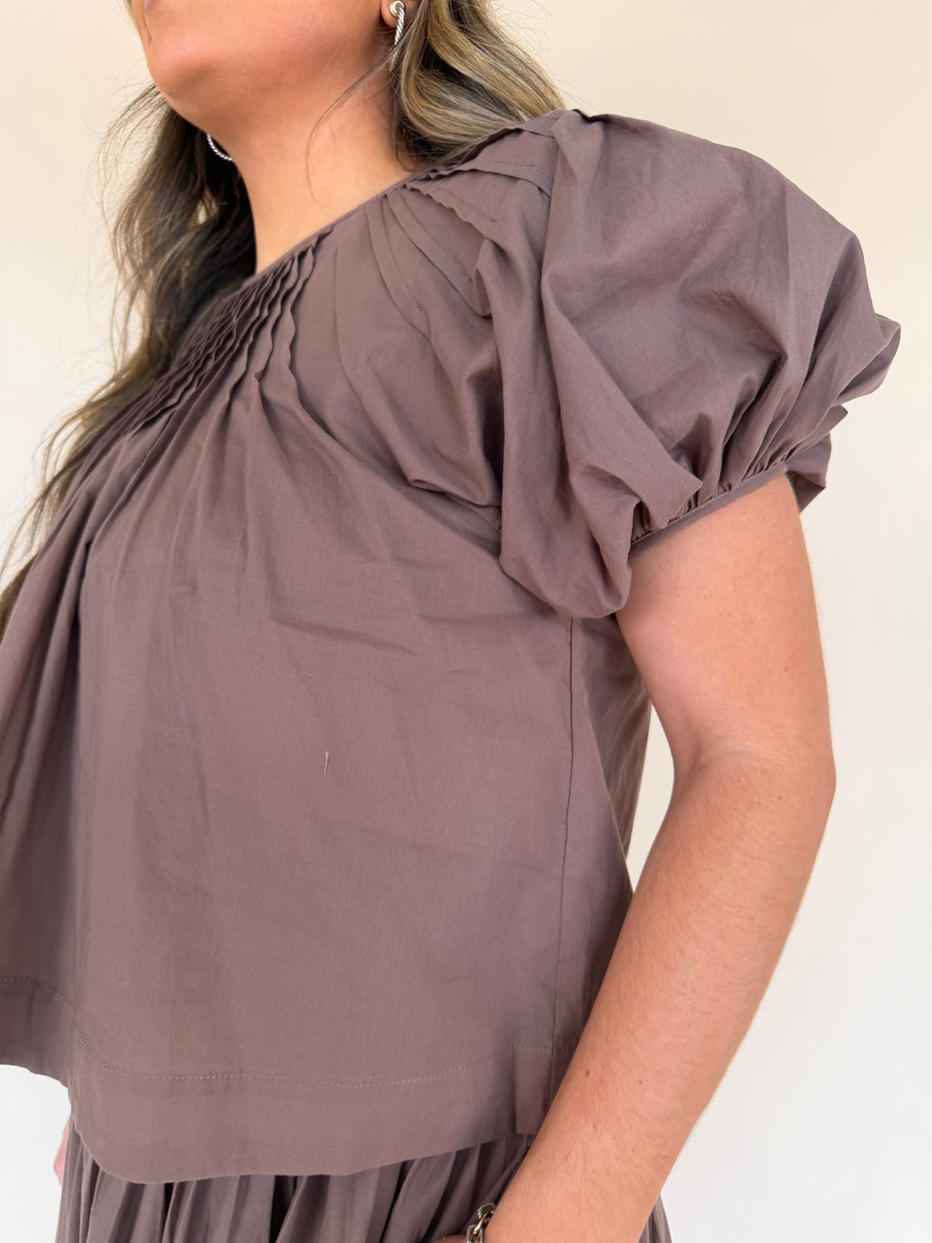 Pleated Detail Top