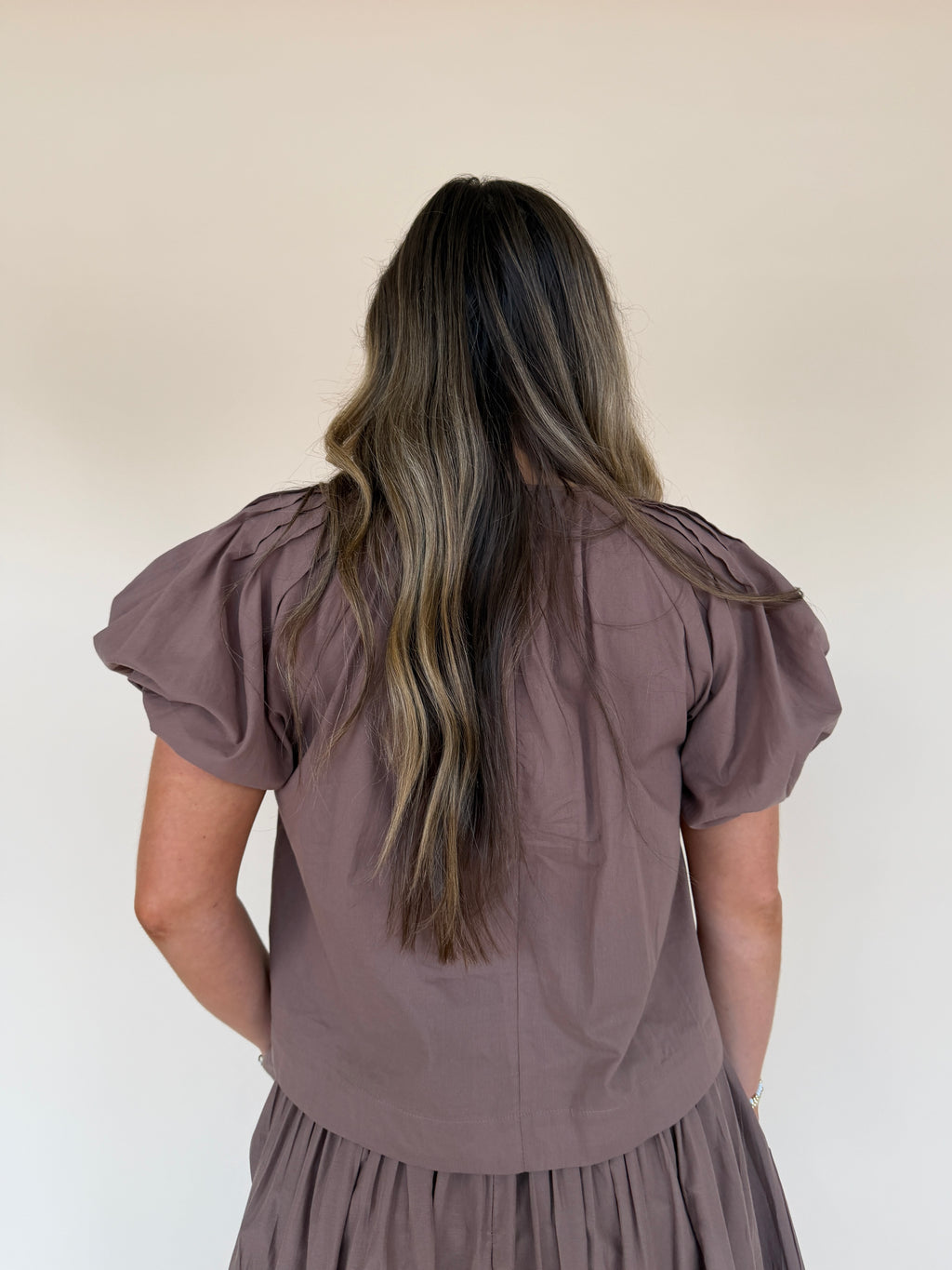 Pleated Detail Top