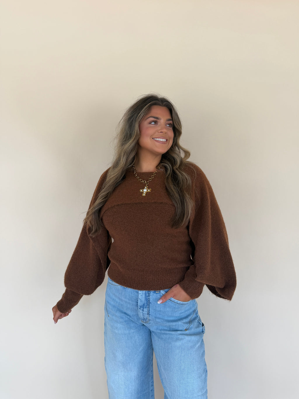 Layered Cape Sweater