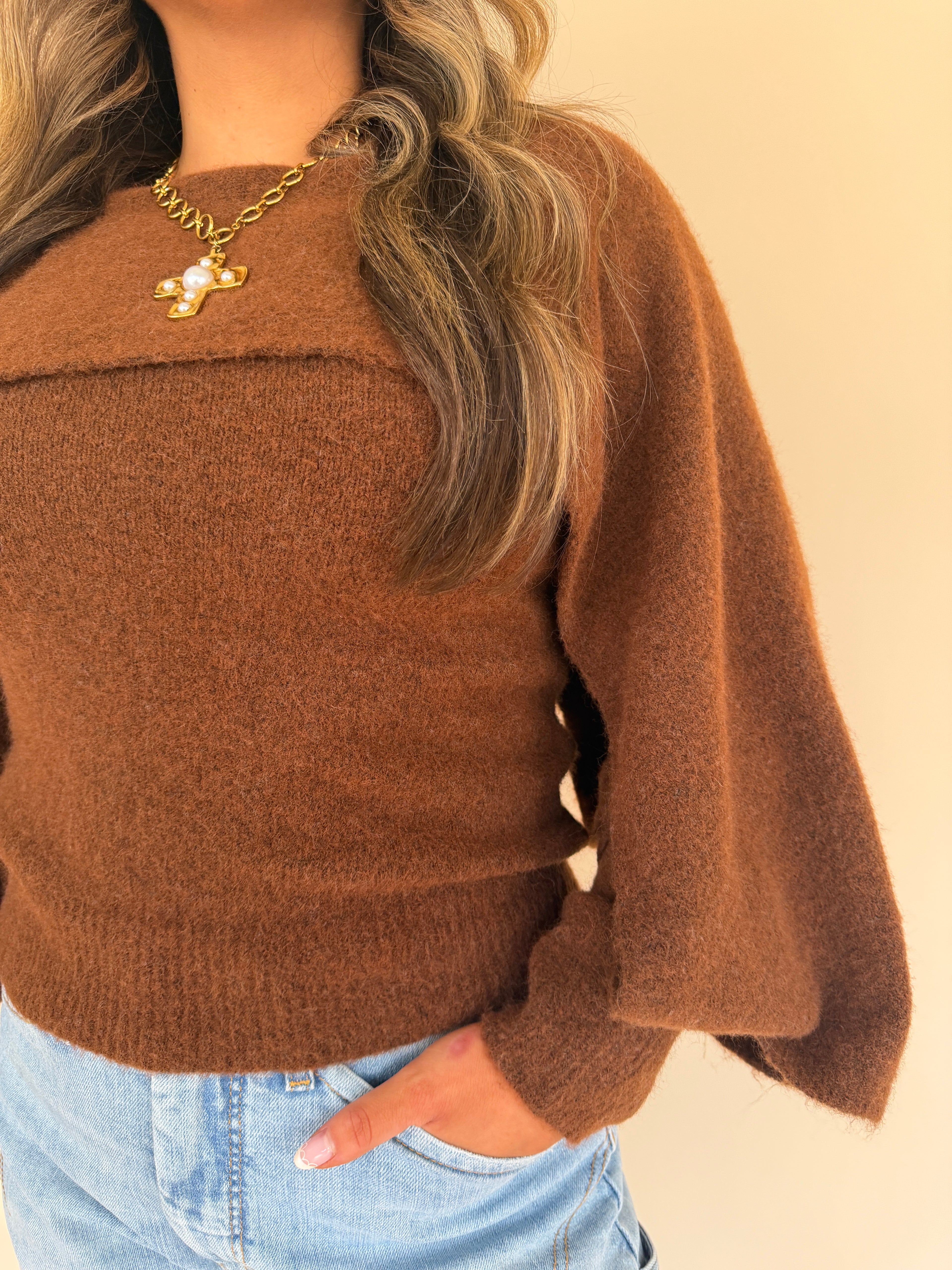 Layered Cape Sweater