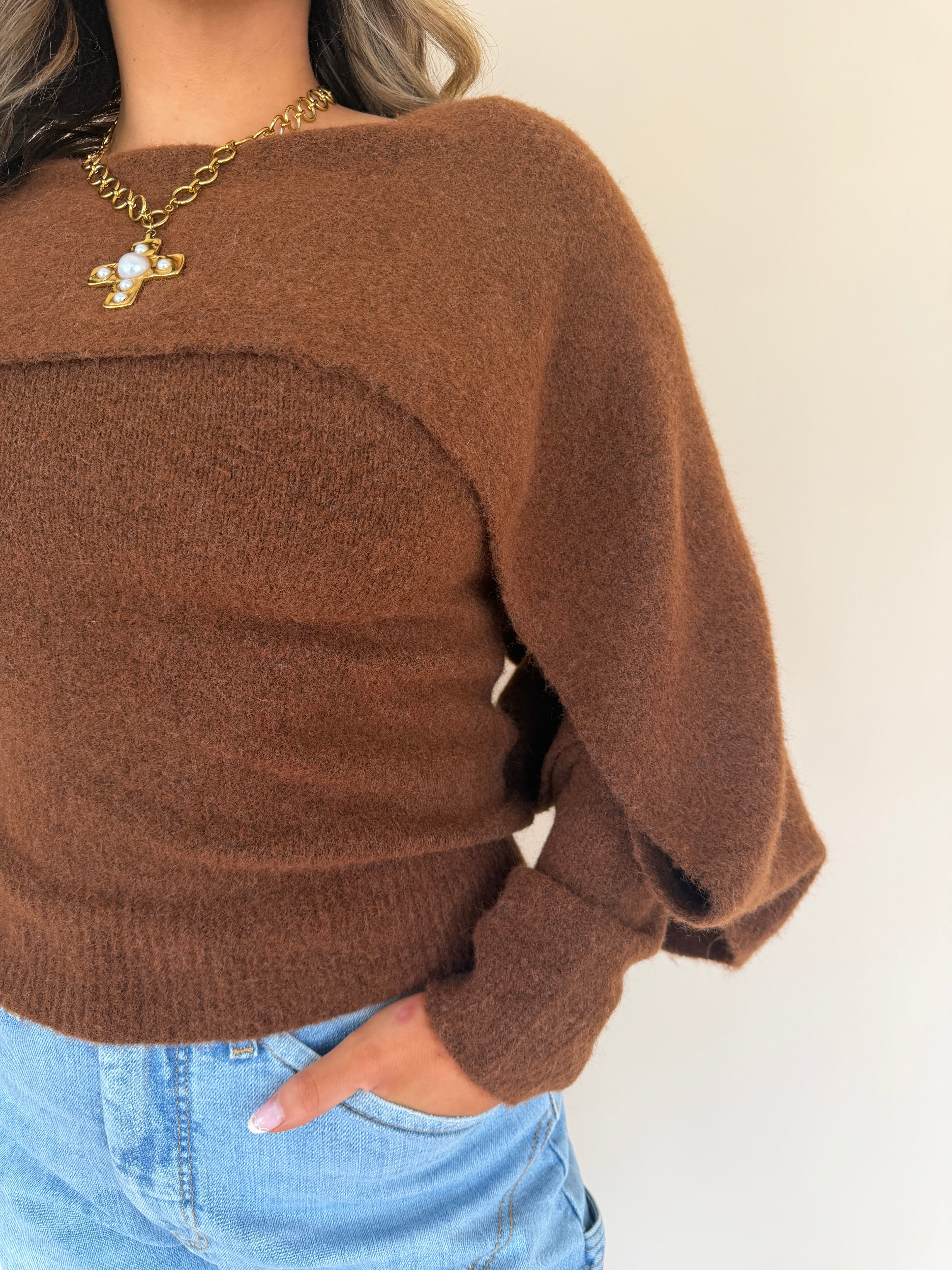 Layered Cape Sweater
