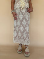 Lennon Lace Midi Skirt