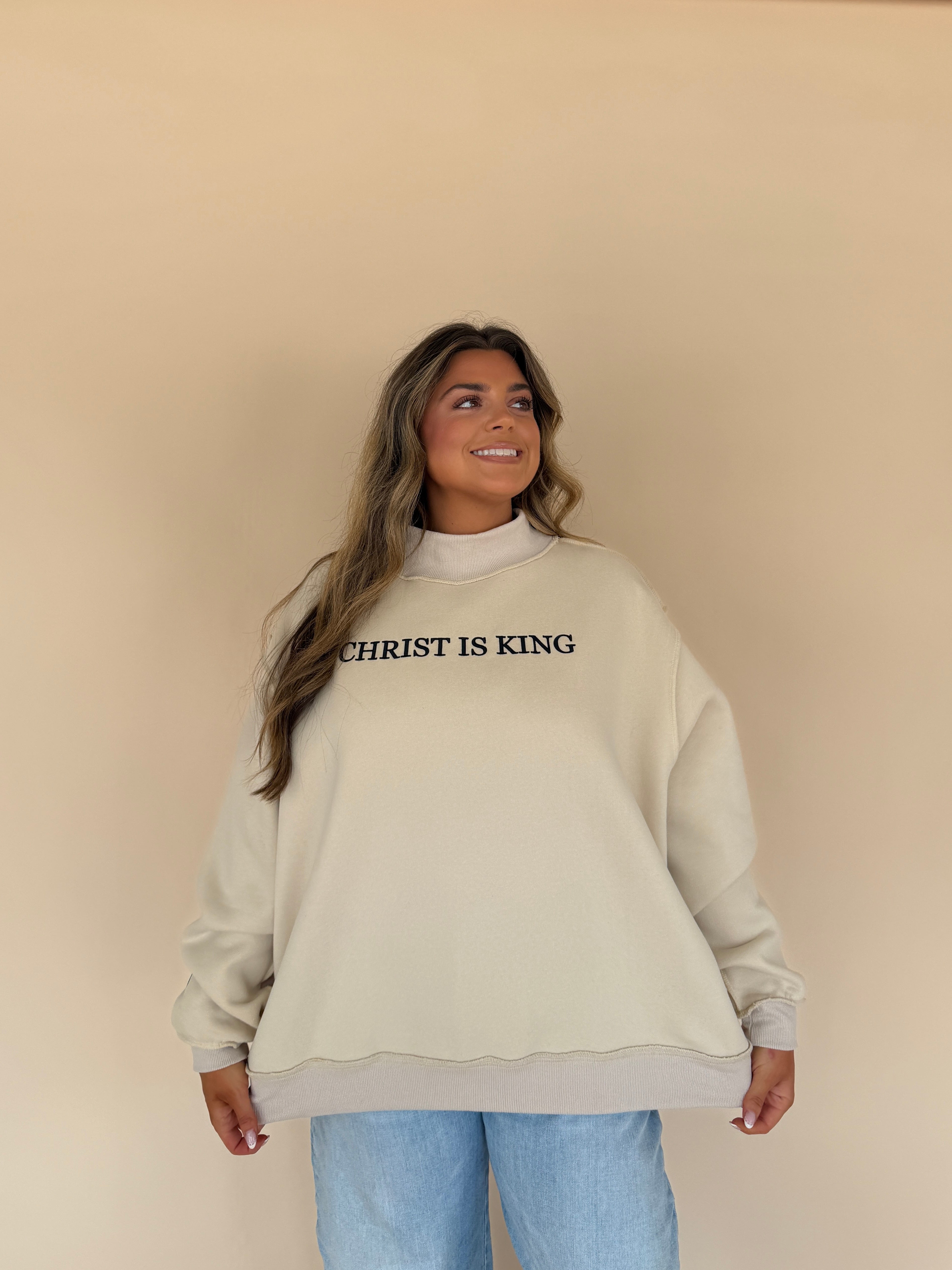 Christ is King Mockneck Sweatshirt