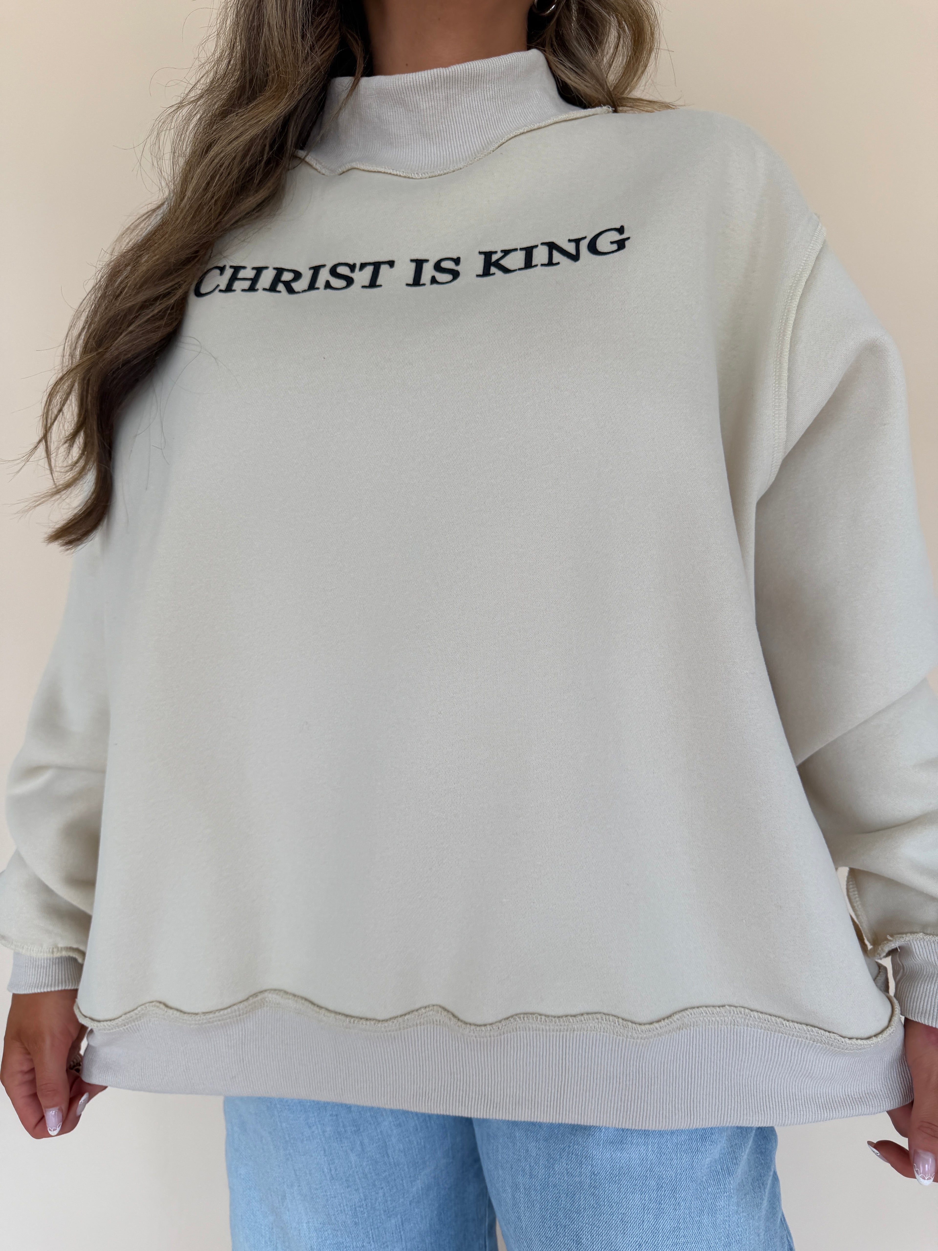 Christ is King Mockneck Sweatshirt
