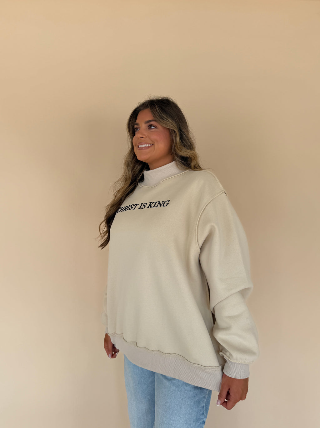 Christ is King Mockneck Sweatshirt