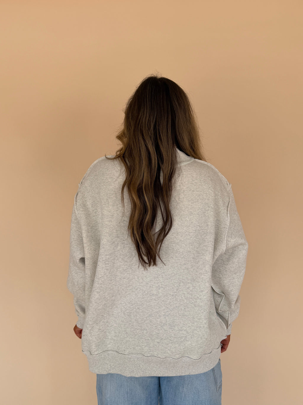 Open Doors Reversible Mock Neck Sweatshirt
