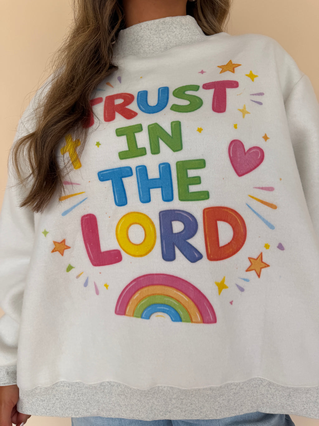 Open Doors Reversible Mock Neck Sweatshirt
