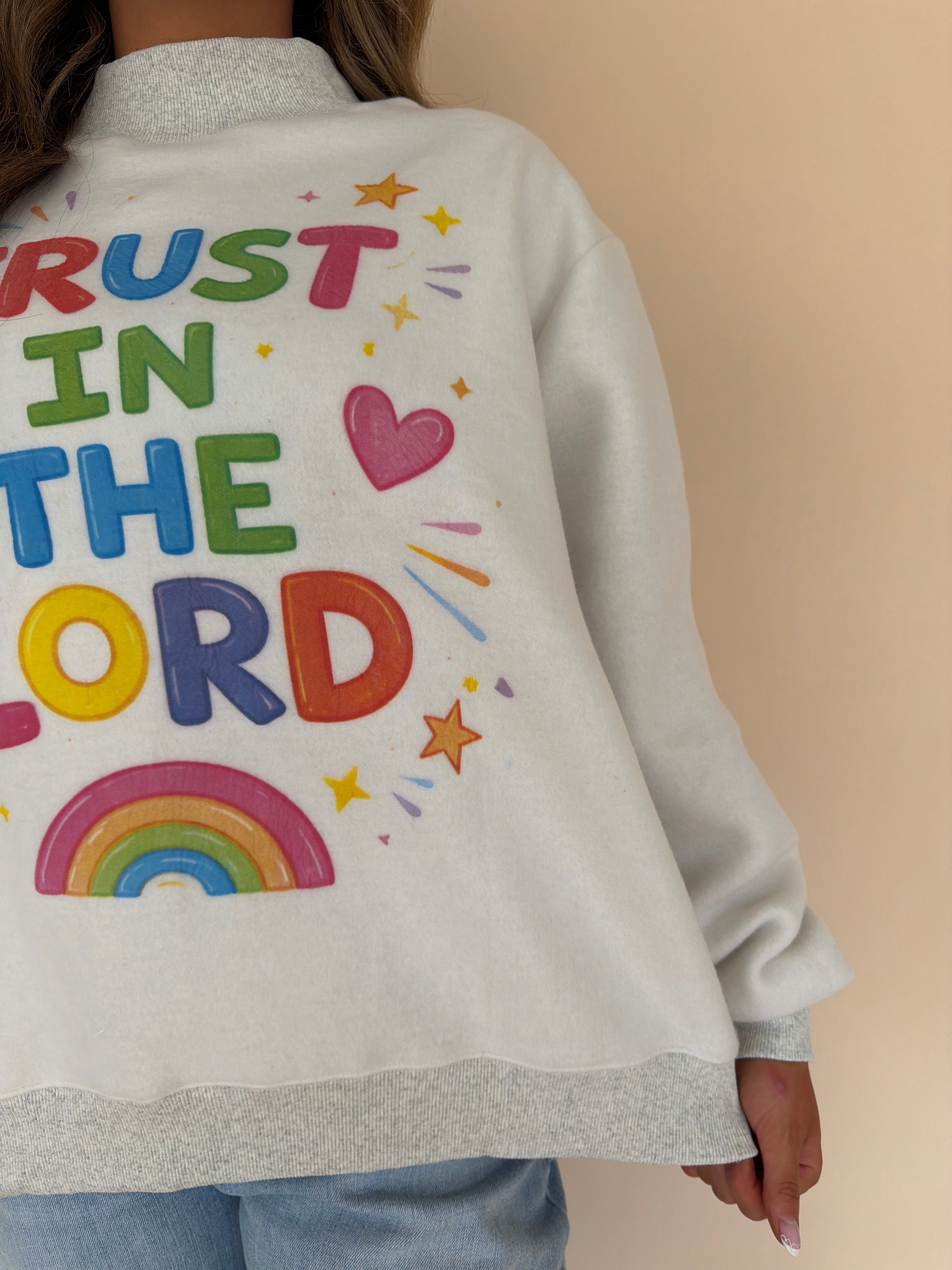 Open Doors Reversible Mock Neck Sweatshirt