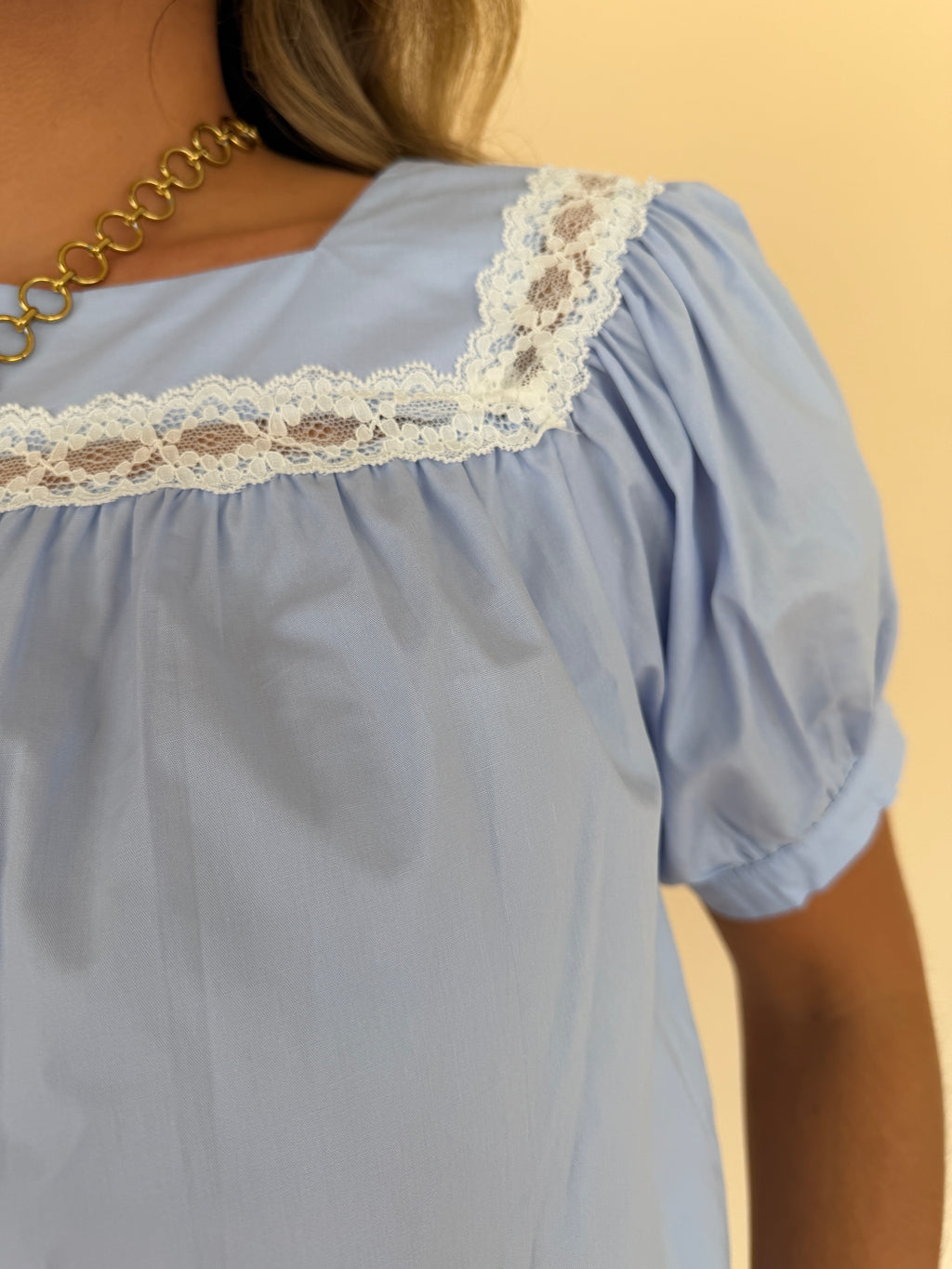 Lace Trim Blouse